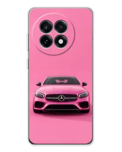 Чехол для OnePlus Ace 5 с картинкой «Розовый Mercedes AMG»