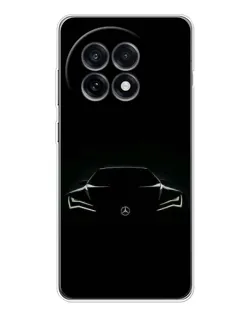 Чехол для OnePlus Ace 5 с картинкой «Mercedes — силуэт авто»