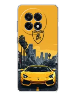 Чохол для OnePlus Ace 5 з картинкою «Жовтий Lamborghini місто» Чохол для OnePlus Ace 5 з картинкою «Жовтий Lamborghini місто»