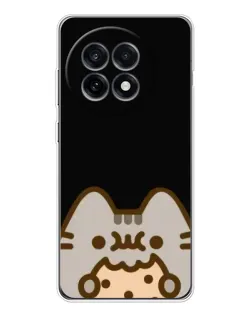 Чехол для OnePlus Ace 5 с картинкой «Пушин на черном»