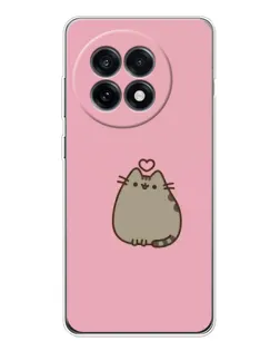 Чехол для OnePlus Ace 5 с картинкой «Pusheen сердце»