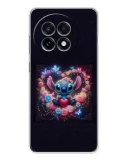 Чохол для OnePlus Ace 5 з картинкою «Stitch у квітах»
