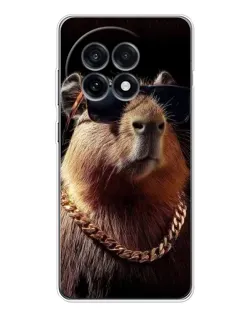Чехол для OnePlus Ace 5 с картинкой «Капибара золотая цепь»