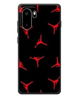 Чехол для OnePlus Ace 6 с картинкой «Jordan Red Pattern»