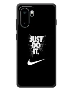 Чехол для OnePlus Ace 6 с картинкой «Текстовый принт Nike»