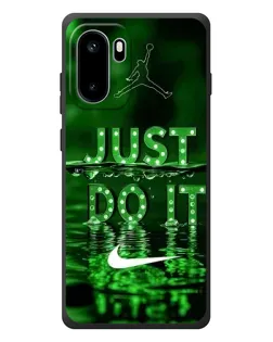 Чехол для OnePlus Ace 6 с картинкой «Зеленый неоновый Nike»