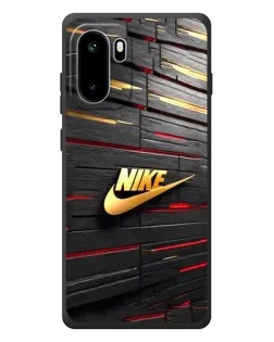 Чехол для OnePlus Ace 6 с картинкой «Золотой Nike на металле»