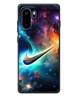 Чехол для OnePlus Ace 6 с картинкой «Космический Nike Swoosh»