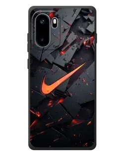 Чехол для OnePlus Ace 6 с картинкой «Nike — эффект разломов»