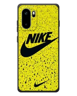Чехол для OnePlus Ace 6 с картинкой «Желтый текстурный Nike»