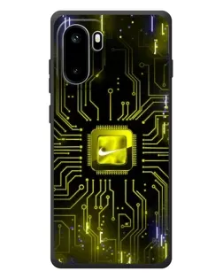 Чехол для OnePlus Ace 6 с картинкой «Nike — золотая искра»
