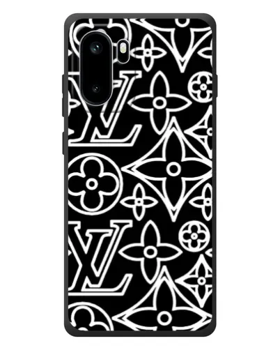 Чохол для OnePlus Ace 6 з картинкою «Чорно-білий візерунок LV»