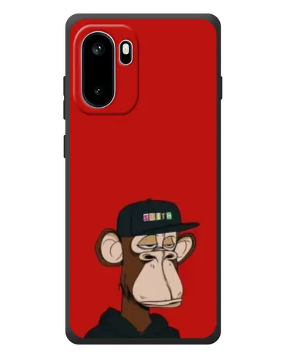 Чехол для OnePlus Ace 6 с картинкой «Bored Ape — красный фон» Чехол для OnePlus Ace 6 с картинкой «Bored Ape — красный фон»