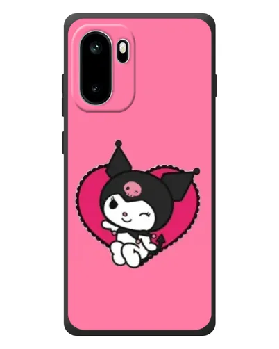 Чехол для OnePlus Ace 6 с картинкой «Kuromi — любовь в сердце»
