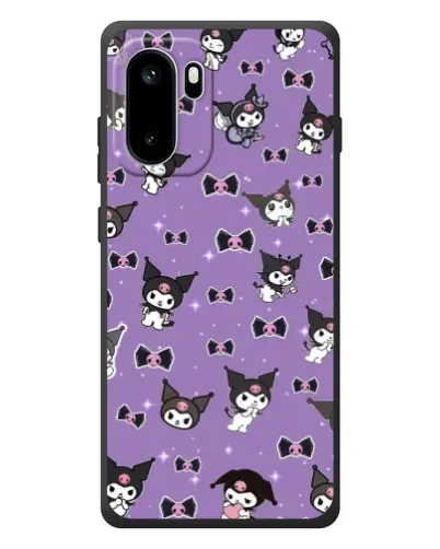 Чехол для OnePlus Ace 6 с картинкой «Kuromi — паттерн»