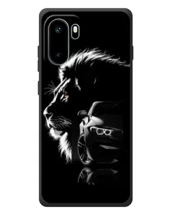 Чехол для OnePlus Ace 6 с картинкой «BMW и лев»