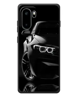 Чохол для OnePlus Ace 6 з картинкою «Чорна BMW — профіль»