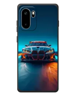 Чохол для OnePlus Ace 6 з картинкою «BMW — вогні неону»