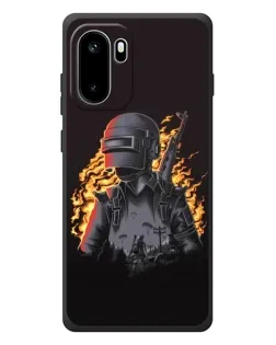 Чохол для OnePlus Ace 6 з картинкою «PUBG — вогняний силует»