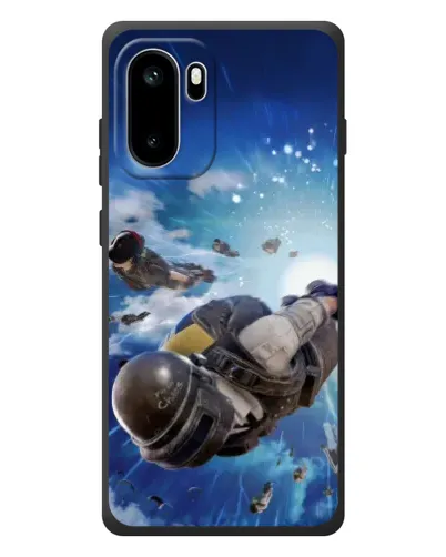 Чохол для OnePlus Ace 6 з картинкою «Десант PUBG — стрибок»