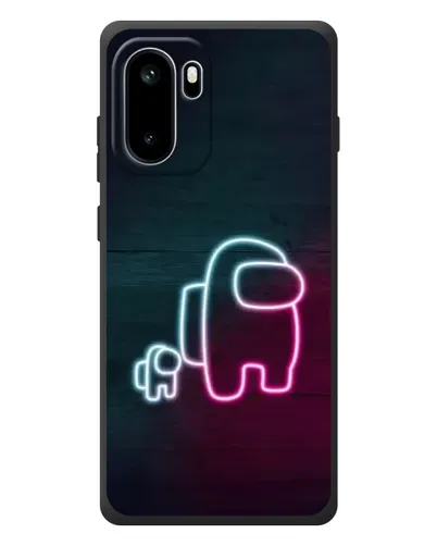 Чохол для OnePlus Ace 6 з картинкою «Among Us неон-арт»