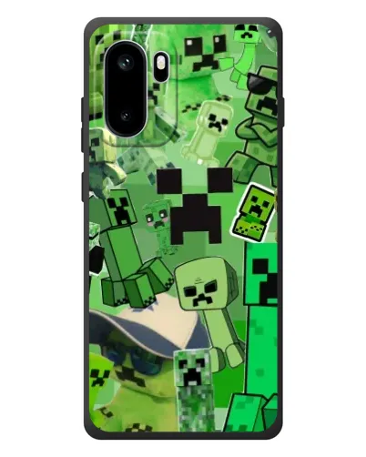 Чохол для OnePlus Ace 6 з картинкою «Кріпери Minecraft»