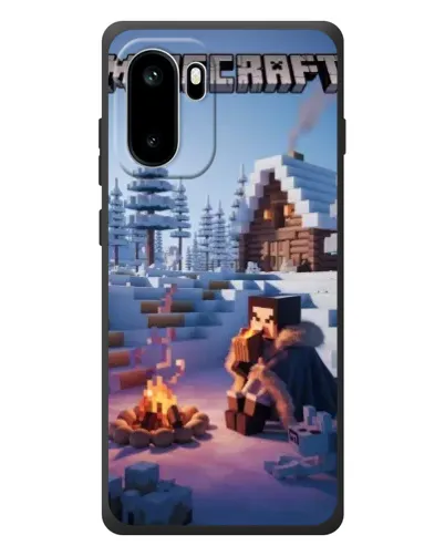 Чохол для OnePlus Ace 6 з картинкою «Зимовий Minecraft»