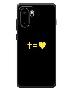 Чехол для OnePlus Ace 6 с картинкой «Сердце и Крест»