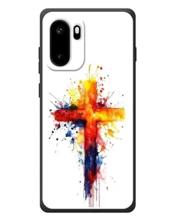 Чехол для OnePlus Ace 6 с картинкой «Акварельный крест»