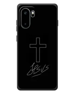 Чехол для OnePlus Ace 6 с картинкой «Графический крест Jesus» Чехол для OnePlus Ace 6 с картинкой «Графический крест Jesus»
