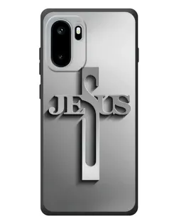 Чехол для OnePlus Ace 6 с картинкой «Металлический крест Jesus» Чехол для OnePlus Ace 6 с картинкой «Металлический крест Jesus»