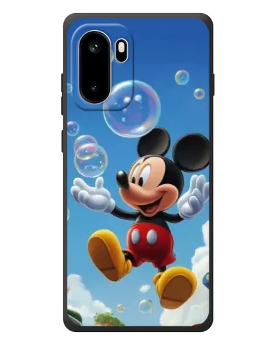 Чехол для OnePlus Ace 6 с картинкой «Mickey и мыльные пузыри»