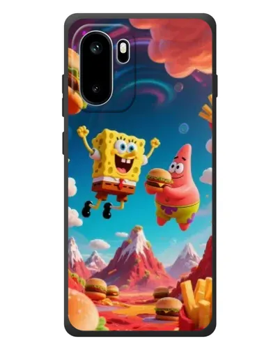 Чехол для OnePlus Ace 6 с картинкой «Космический фастфуд»