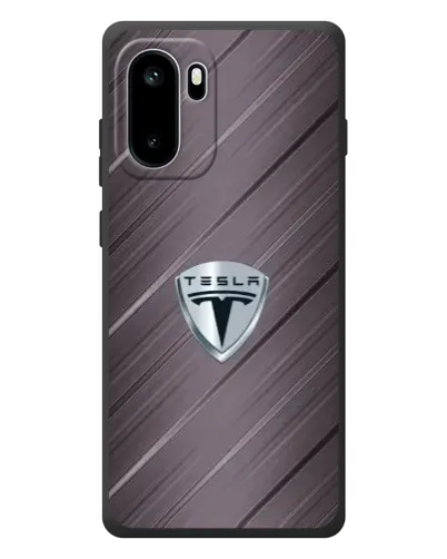 Чехол для OnePlus Ace 6 с картинкой «Металлическая текстура Tesla» Чехол для OnePlus Ace 6 с картинкой «Металлическая текстура Tesla»
