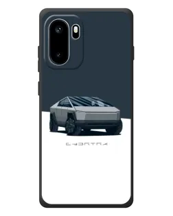 Чохол для OnePlus Ace 6 з картинкою «Сріблястий Cybertruck Tesla»