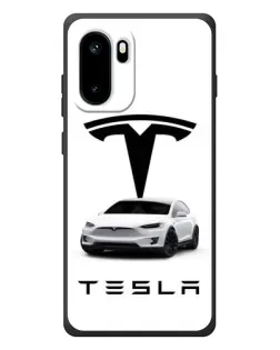 Чохол для OnePlus Ace 6 з картинкою «Tesla White Style»