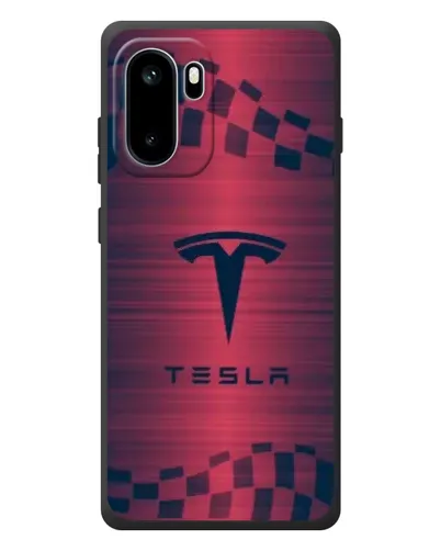 Чехол для OnePlus Ace 6 с картинкой «Тесла красный карбон» Чехол для OnePlus Ace 6 с картинкой «Тесла красный карбон»