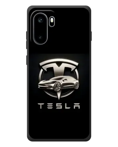 Чехол для OnePlus Ace 6 с картинкой «Tesla — серебристое авто» Чехол для OnePlus Ace 6 с картинкой «Tesla — серебристое авто»