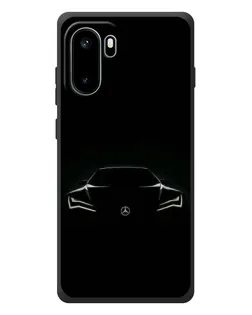 Чехол для OnePlus Ace 6 с картинкой «Mercedes — силуэт авто» Чехол для OnePlus Ace 6 с картинкой «Mercedes — силуэт авто»