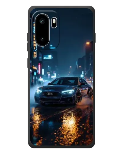 Чехол для OnePlus Ace 6 с картинкой «Ночной город и Audi» Чехол для OnePlus Ace 6 с картинкой «Ночной город и Audi»