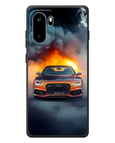 Чехол для OnePlus Ace 6 с картинкой «Audi в огненном дыму» Чехол для OnePlus Ace 6 с картинкой «Audi в огненном дыму»