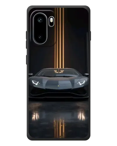 Чехол для OnePlus Ace 6 с картинкой «Lamborghini золотые линии»
