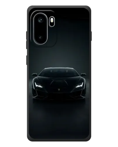 Чехол для OnePlus Ace 6 с картинкой «Черный Lamborghini Aventador»