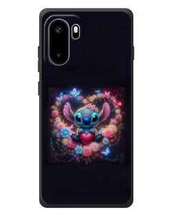 Чохол для OnePlus Ace 6 з картинкою «Stitch у квітах»