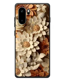 Чехол для OnePlus Ace 6 с картинкой «Бежевый флористический декор» Чехол для OnePlus Ace 6 с картинкой «Бежевый флористический декор»
