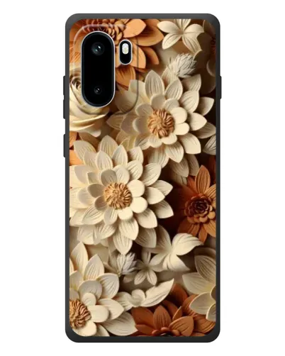 Чехол для OnePlus Ace 6 с картинкой «Бежевый флористический декор» Чехол для OnePlus Ace 6 с картинкой «Бежевый флористический декор»