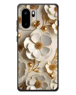 Чехол для OnePlus Ace 6 с картинкой «Белие бумажние цвети» Чехол для OnePlus Ace 6 с картинкой «Белие бумажние цвети»
