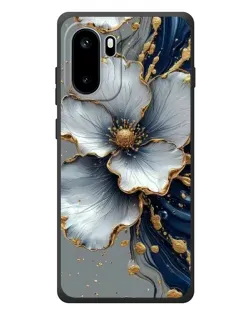 Чехол для OnePlus Ace 6 с картинкой «Белый цветок и золотой флюид» Чехол для OnePlus Ace 6 с картинкой «Белый цветок и золотой флюид»