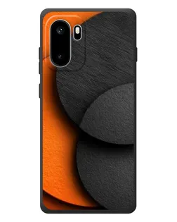 Чохол для OnePlus Ace 6 з картинкою «Геометрія помаранчевих кіл»