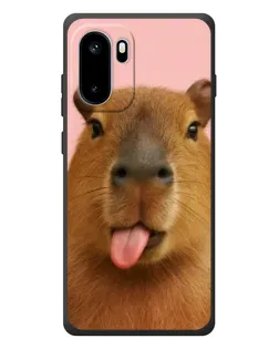 Чохол для OnePlus Ace 6 з картинкою «Капібара з язиком»